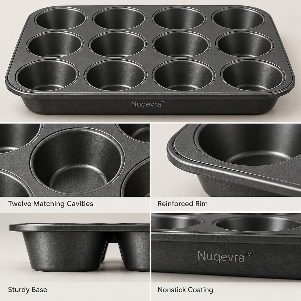 Nuqevra™ Multi-Cavity Muffin Baking Pan product image 02