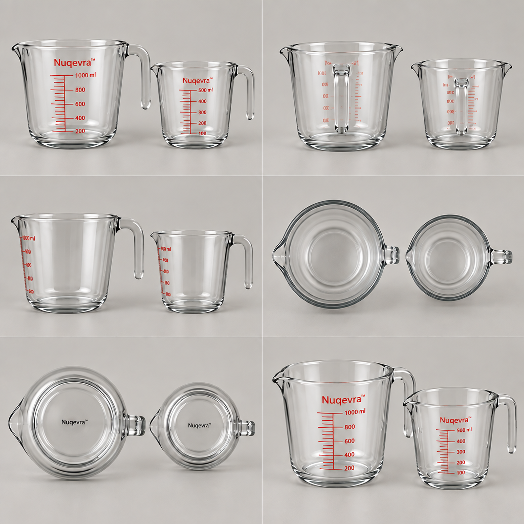 Nuqevra™ Glass Graduated Measuring Cup Set product image 01