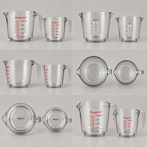 Nuqevra™ Glass Graduated Measuring Cup Set product image 01